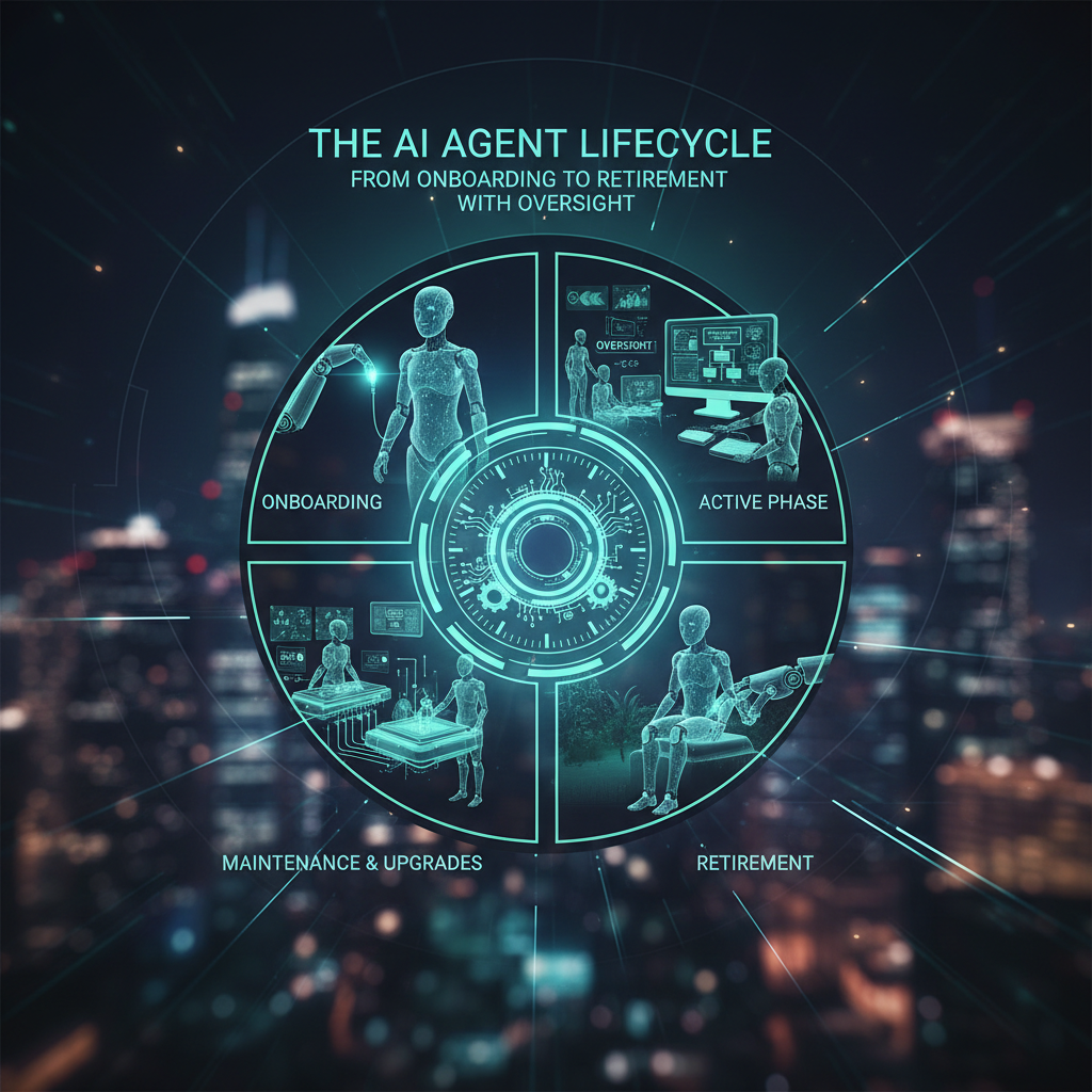 The AI Agent Lifecycle: From Onboarding to Retirement with Oversight