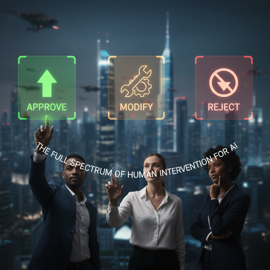Approve, Modify, or Reject: The Full Spectrum of Human Intervention for AI